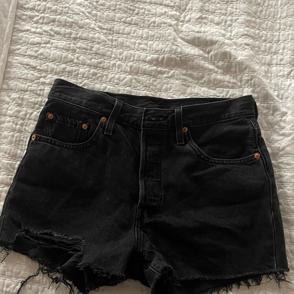 Levi's Black Jean Shorts for Women